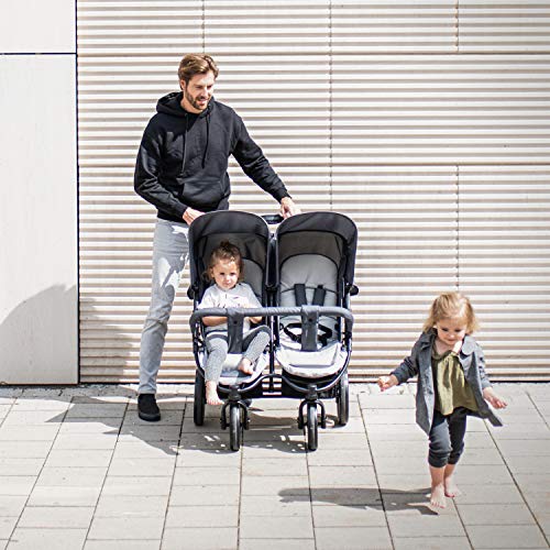 Hauck Roadster Duo SLX Zwillingsbuggy – Grau